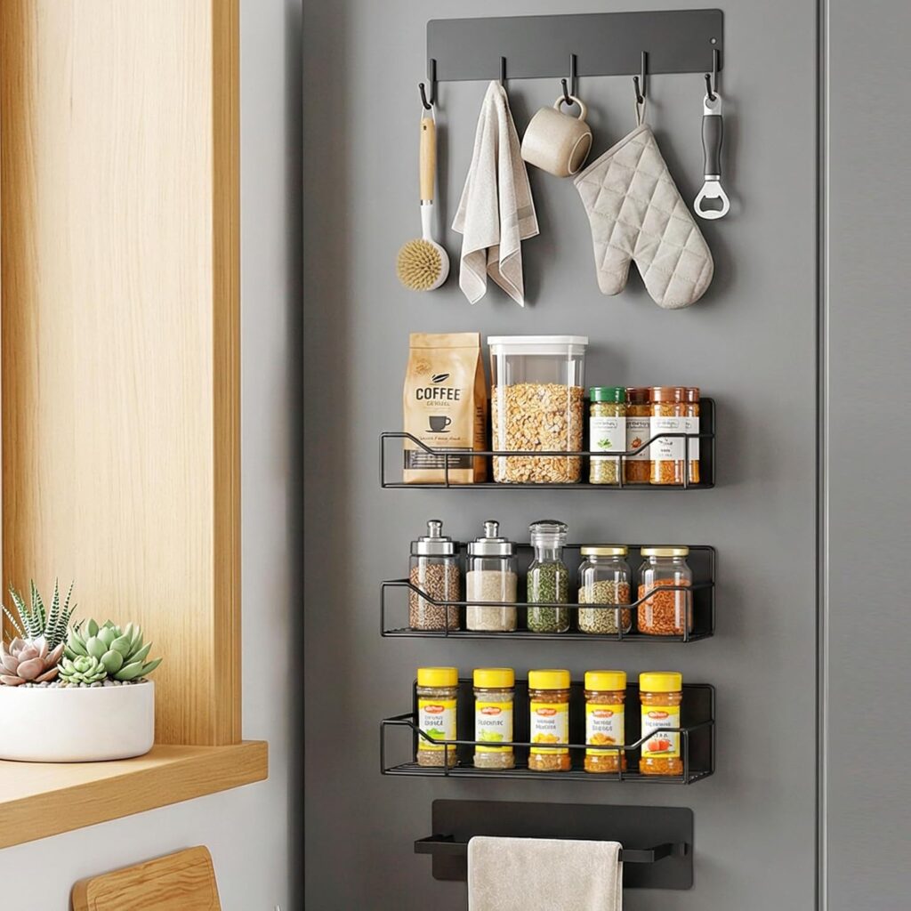 Magnetic Spice Rack Kitchen