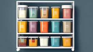 stackable kitchen storage containers organized pantry